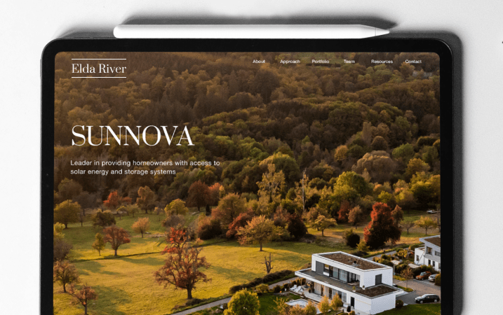 Website and launch for a $6.5B clean energy fund